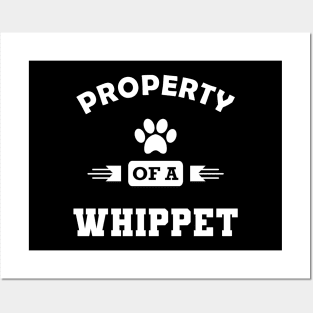 Whippet Dog - Property of a whippet Posters and Art